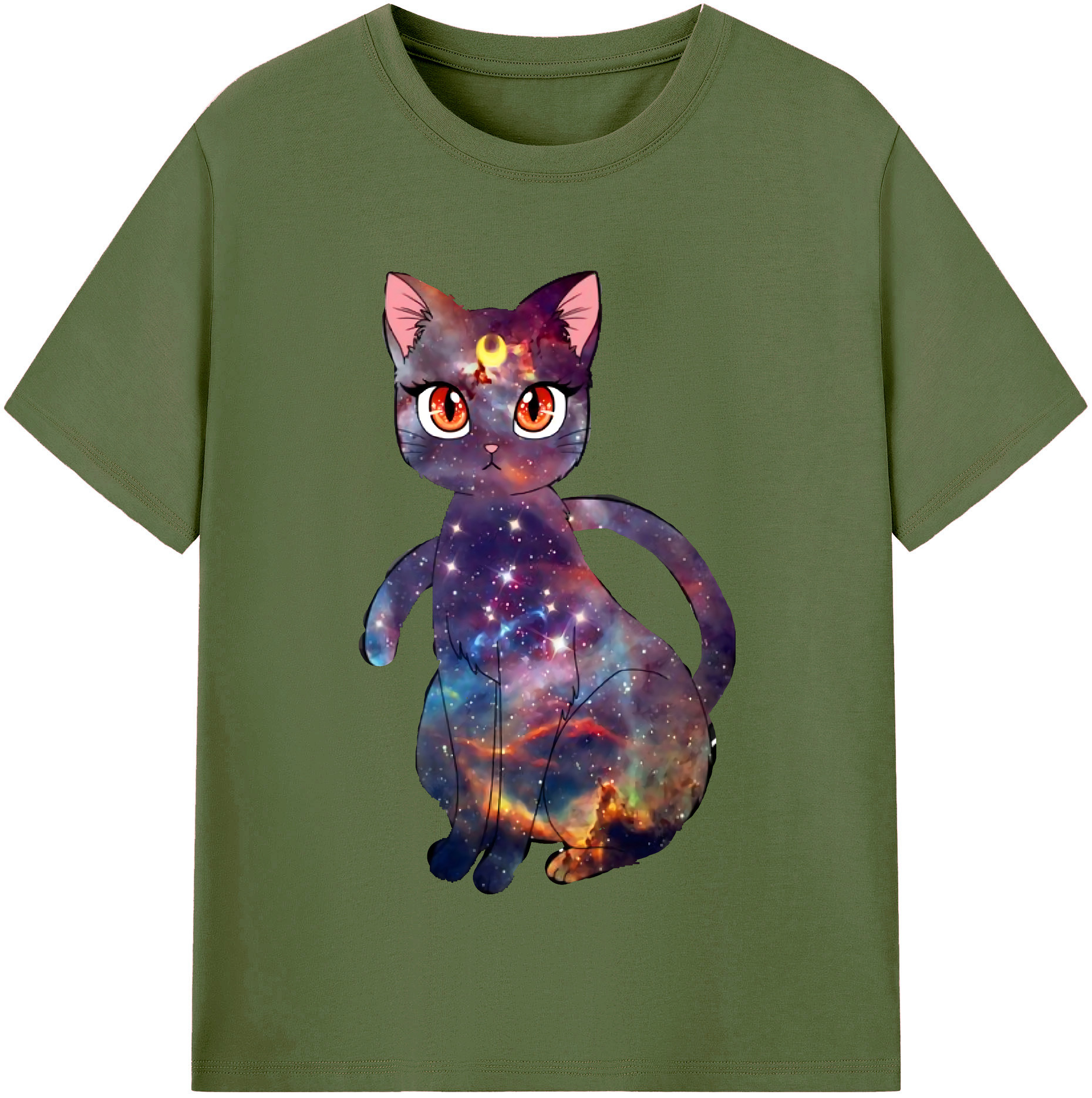 （画像用） 美少女戦士セーラームーン Sailor Moon 綿100％半袖Tシャツ（フロントプリント）